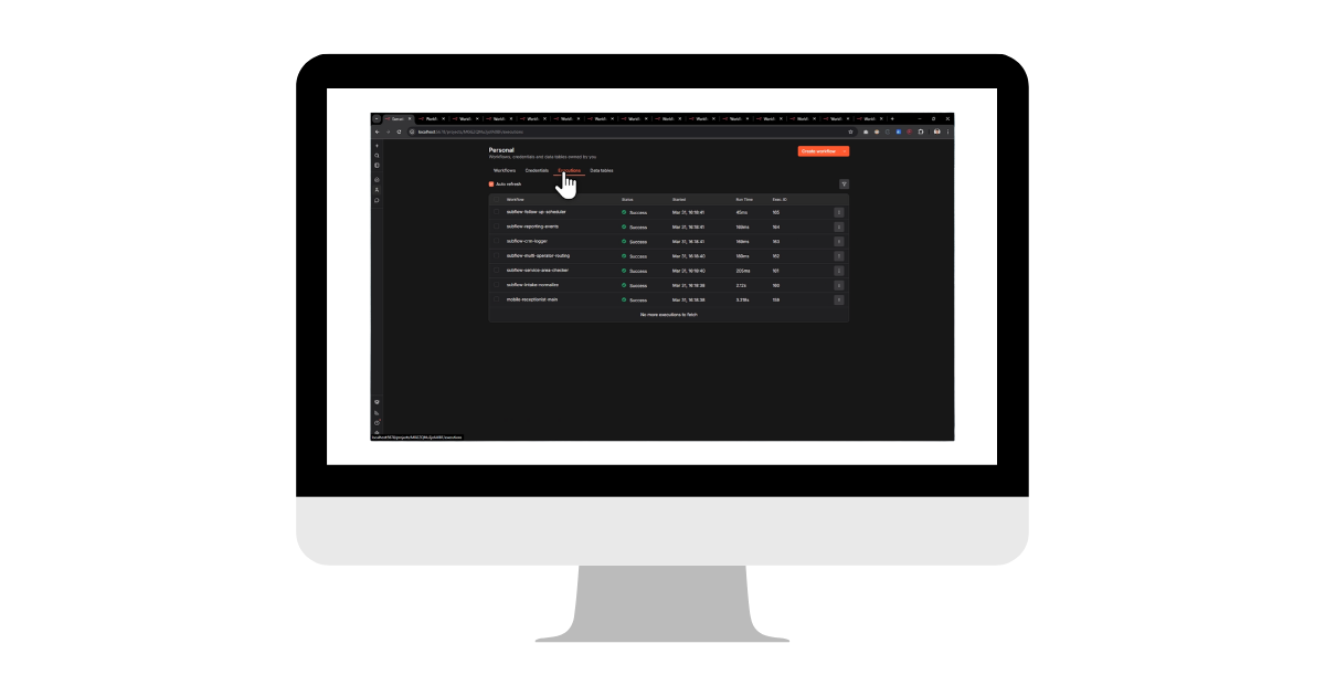 Brisk screenshot 4 showing execution records.